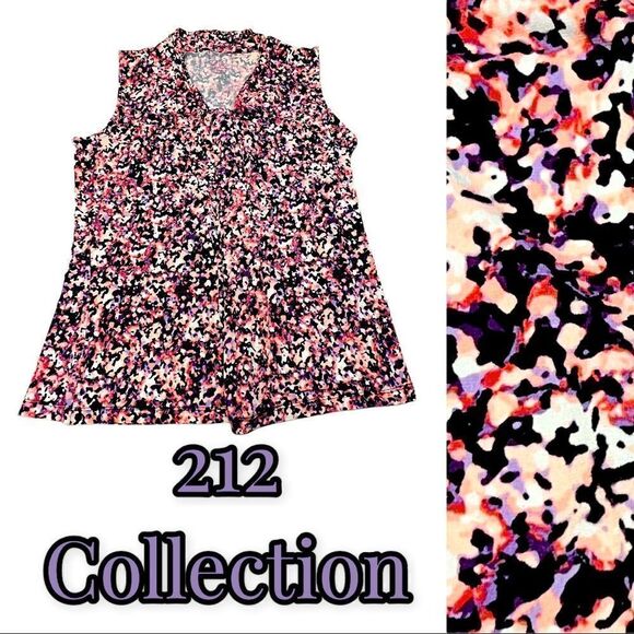 212 Collection Petite M tank top blouse - Picture 1 of 8